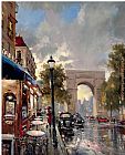 Brent Heighton Arc De Triomphe Avenue painting